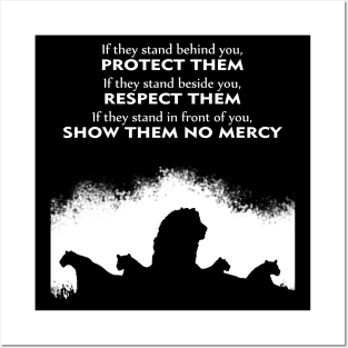 Protect Them - Lions Posters and Art